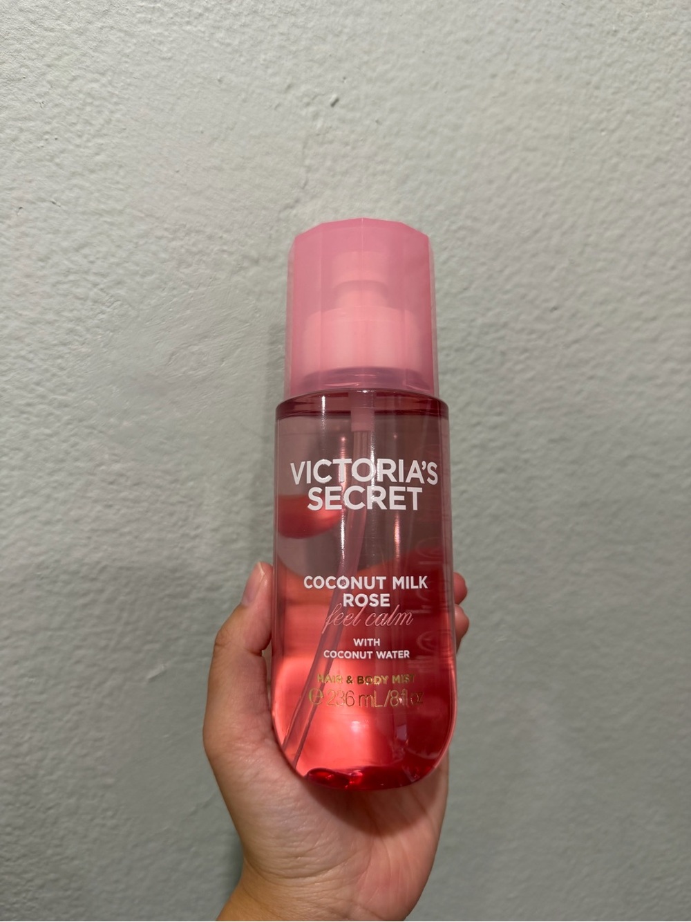 Victoria's Secret Coconut Milk Rose Hair & Body Mist, with coconut water